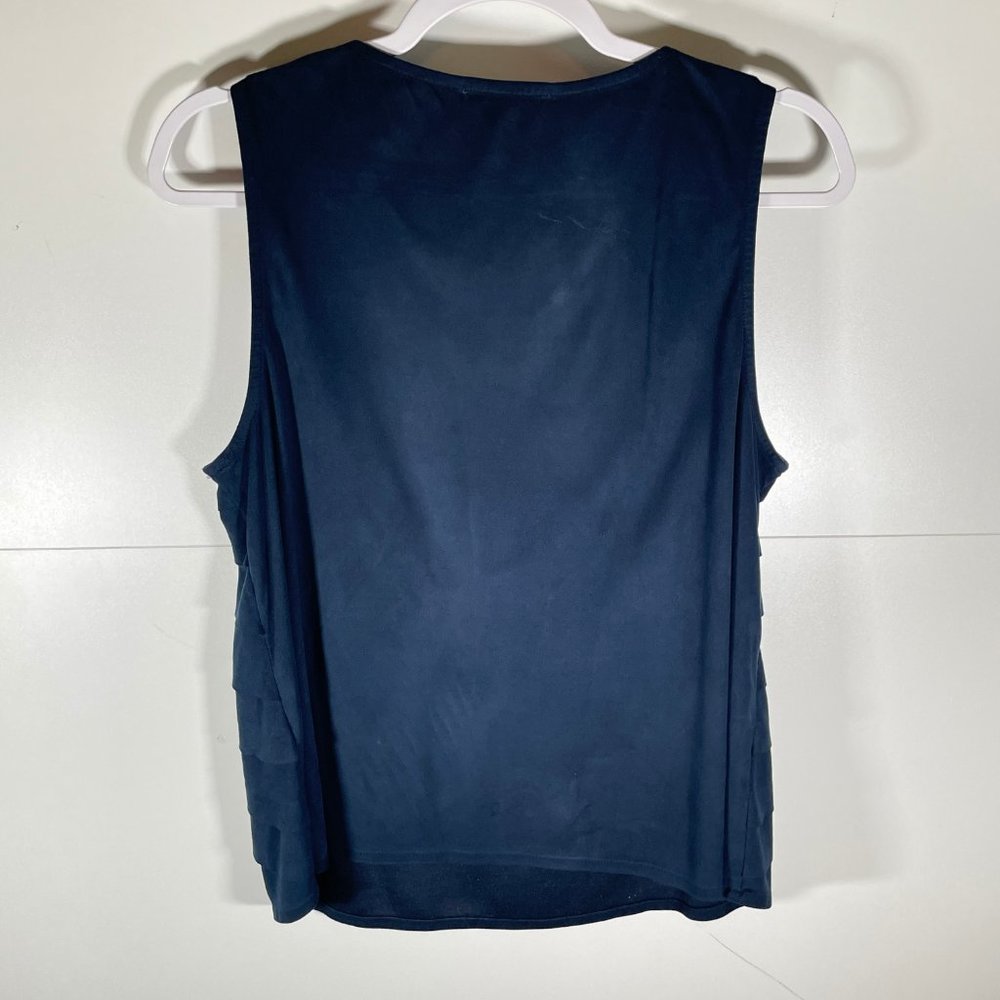 Skies Are Blue Microsuede Sleeveless Layered Top - Picture 2 of 9